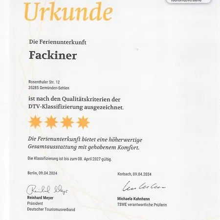 Fackiner Apartment Gemunden an der Wohra