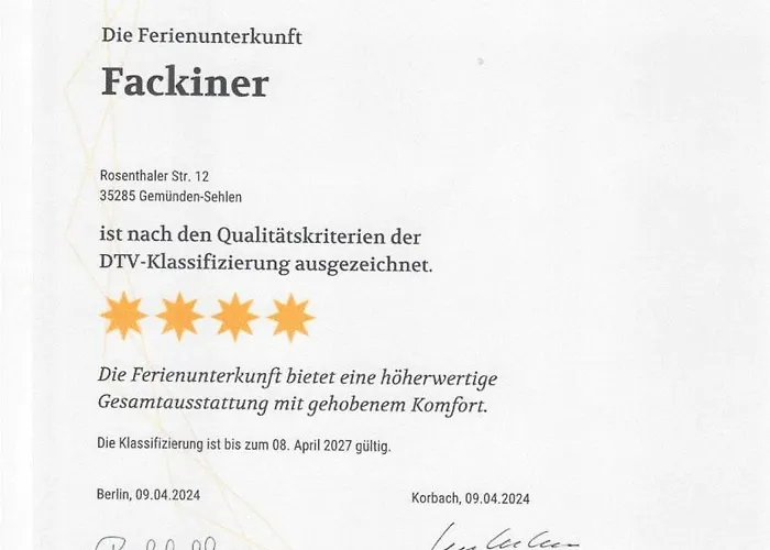 Fackiner Appartamento Gemunden an der Wohra